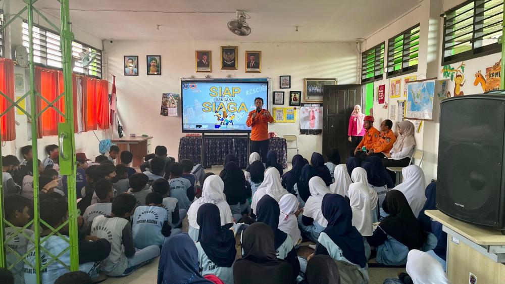 Siswa SDN 001 Bontang Selatan Dapat Edukasi Siaga Bencana dari BPBD