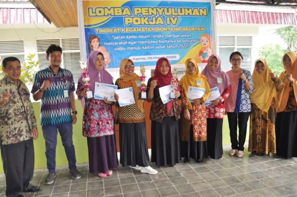 Tanjung Laut Jawarai Lomba Penyuluhan Pokja IV Bontang Selatan