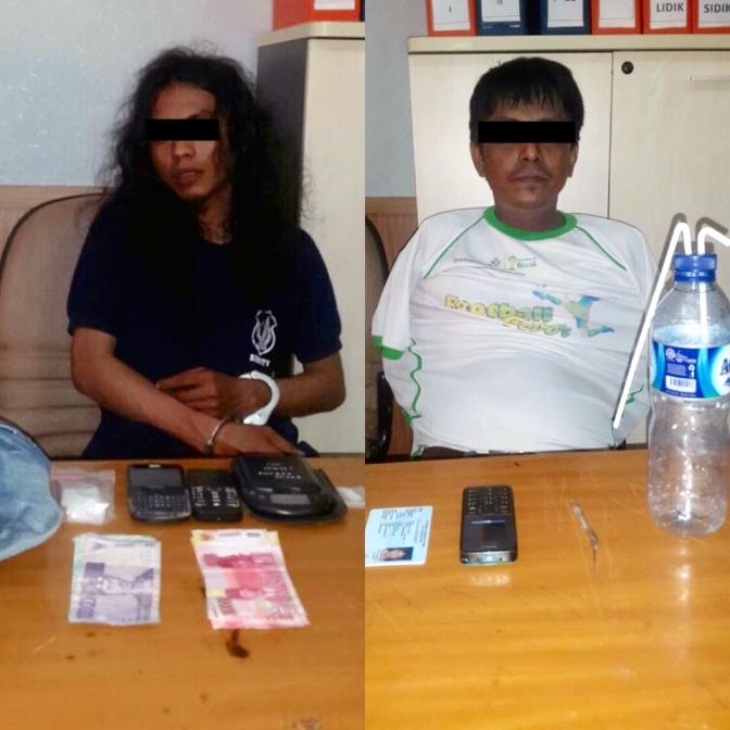 Polres Kutim Aman 2 Tersangka Pengedar Sabu