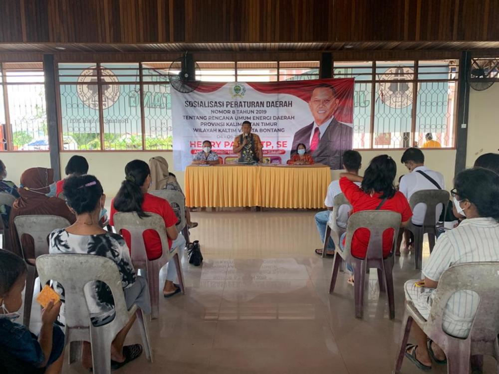 Henry Pailan Sosialisasikan Perda REUD Kaltim