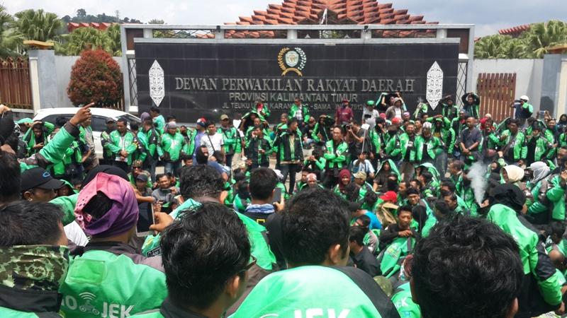 Mengadu, DPRD Kaltim Siap Perjuangkan Aspirasi Driver Ojek Online 