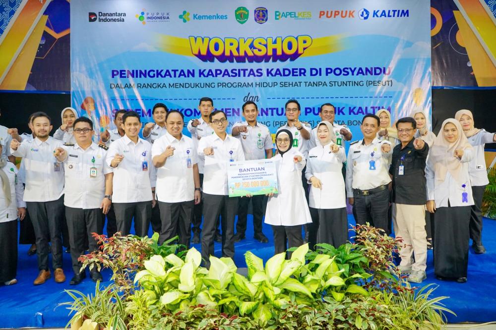 Pupuk Kaltim Salurkan Rp858,7 Juta untuk Pengendalian Stunting di Kota Bontang