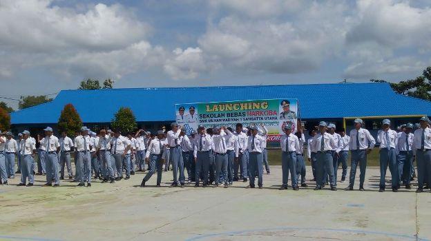Polres dan BNK Kutim Launching Sekolah Bebas Narkoba