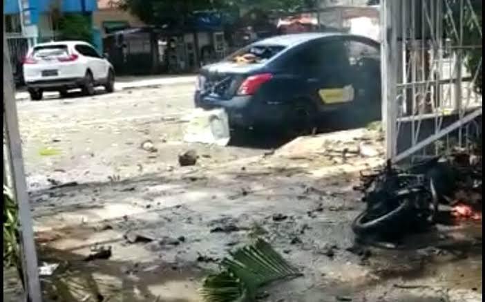 Heboh Ledakan Bom Bunuh Diri di Makassar