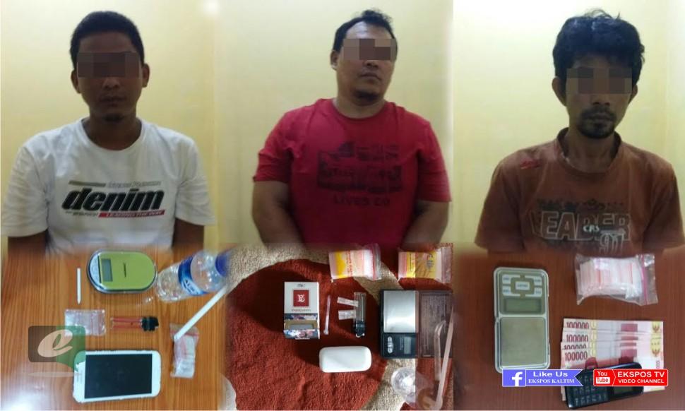 Bongkar Jaringan Sabu-Sabu, Sat Resnarkoba Polres Bontang Ringkus 3 Pelaku