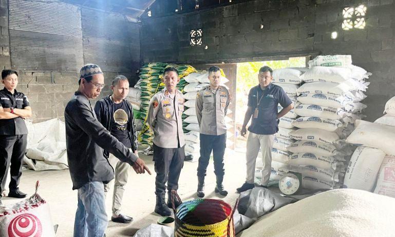 Polisi Bongkar Beras Oplosan Bermerek Bulog di HST Kalsel