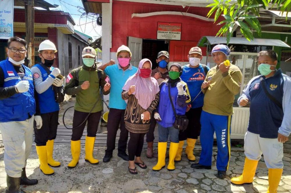 Antisipasi Corona, DSPM Bontang Lakukan Penyemprotan Disinfektan di 14 Titik Lokasi