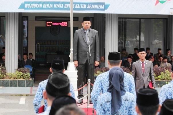Pemkot Bontang Gelar Upacara Peringatan HUT Kaltim ke-60