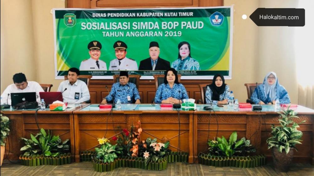 Tertib Administrasi, Disdik Kutim Sosialisasikan Simda BOP PAUD