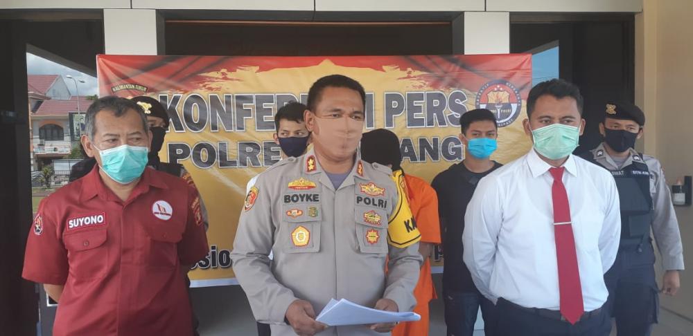 Polres Bontang Tangkap 2 Terduga Pelaku Begal