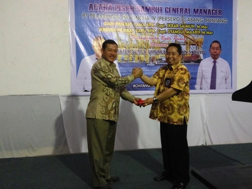 ACARA PISAH SAMBUT GENERAL MANAGER PELINDO IV CABANG BONTANG