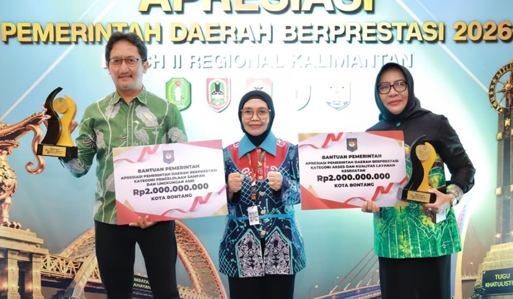 Bontang Raih Dua Terbaik I, dari Layanan Kesehatan hingga Pengelolaan Sampah