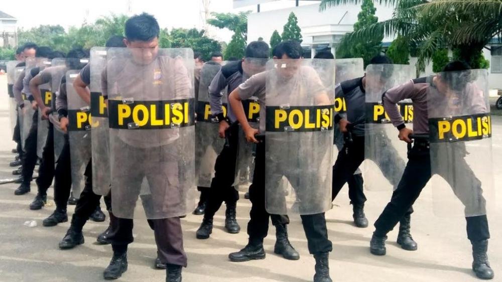 Tingkatkan Kemampuan Pengamanan, Sabhara Polres Bontang Gelar Pelatihan Dalmas