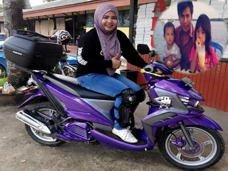 MAMUD BIKERS SATU INI SERING BERPETUALANG DENGAN SI UNGU KESAYANGANNYA