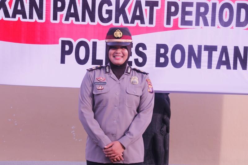 YURIZCA, SATU-SATUNYA  POLWAN POLRES BONTANG YANG NAIK PANGKAT TAHUN INI 