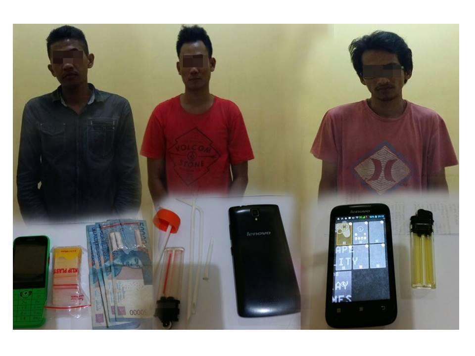 Tiga Orang Diduga Pengedar Sabu Diamankan di Tanjung Laut