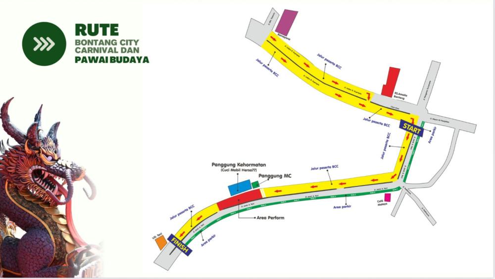 Disdikbud Bontang Keluarkan Rute Resmi Bontang City Carnival 2025 