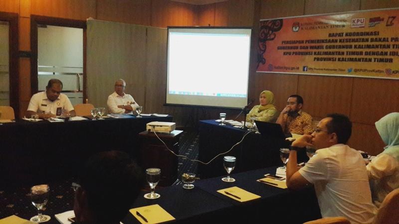 KPU Kaltim Akan Pertajam Tes Kesehatan dan Narkoba Paslon
