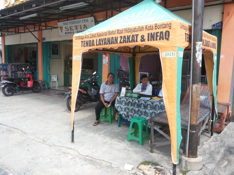LAZ BMH BONTANG DIRIKAN TENDA PELAYANAN ZAKAT DAN INFAK DISEJUMLAH TITIK