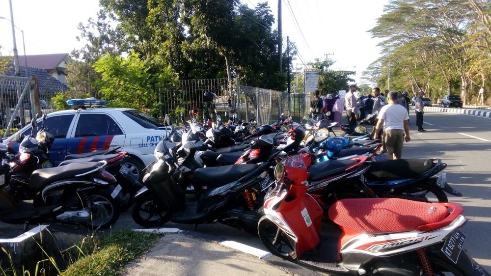 SEJAM GELAR RAZIA, SATLANTAS POLRES BONTANG AMANKAN 35 RODA DUA