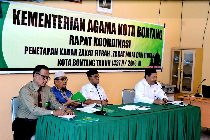 KEMENAG BONTANG TETAPKAN KADAR ZAKAT FITRAH