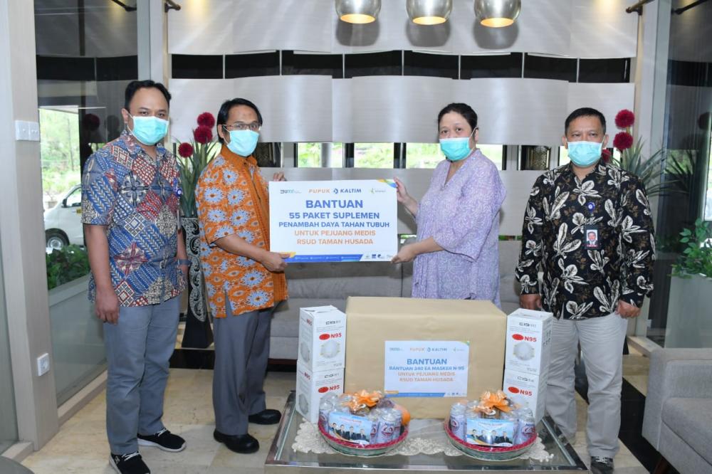 Pupuk Kaltim Kembali Salurkan Bantuan Suplemen dan Extra Fooding ke RSUD Bontang