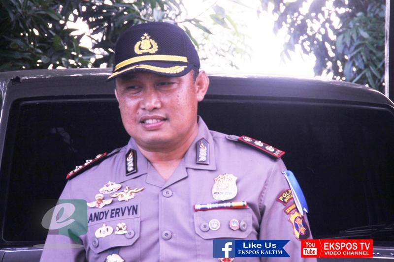 KAPOLRES BONTANG CEK PENGAMANAN DI KANTOR JASA TRANSAKSI KEUANGAN