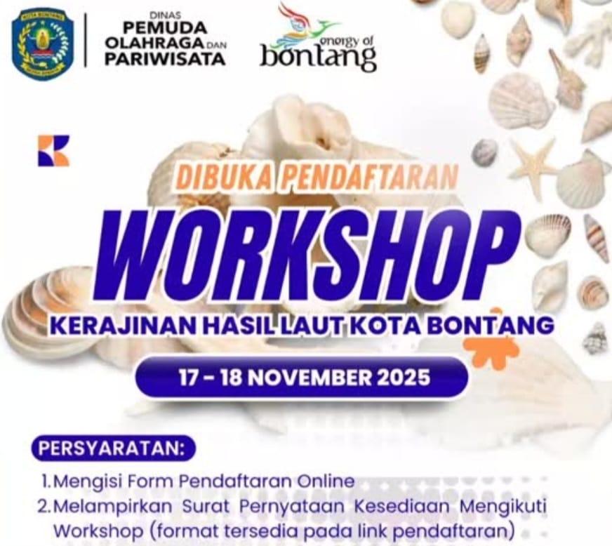 Gratis! Dispopar Bontang Ajak Masyarakat Kembangkan Kreativitas Lewat Workshop Hasil Laut