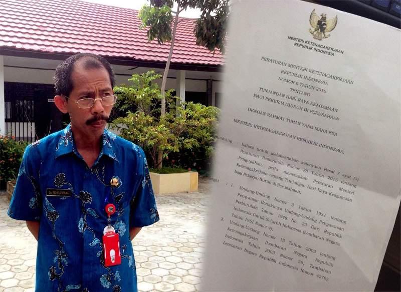 INI PENJELASAN DISOSNAKER BONTANG TERKAIT BESARAN THR