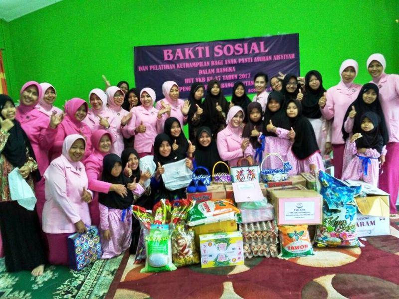HUT ke-37 Bhayangkari Bontang, Anak Panti Tampilkan Tarian Jepen           