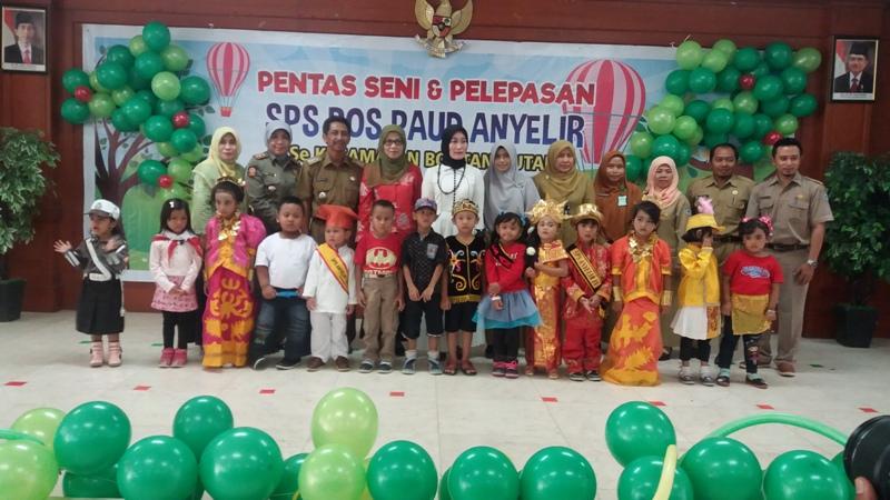 PENTAS SENI DAN PELEPASAN SPS POS PAUD ANYELIR SE- KECAMATAN BONTANG UTARA