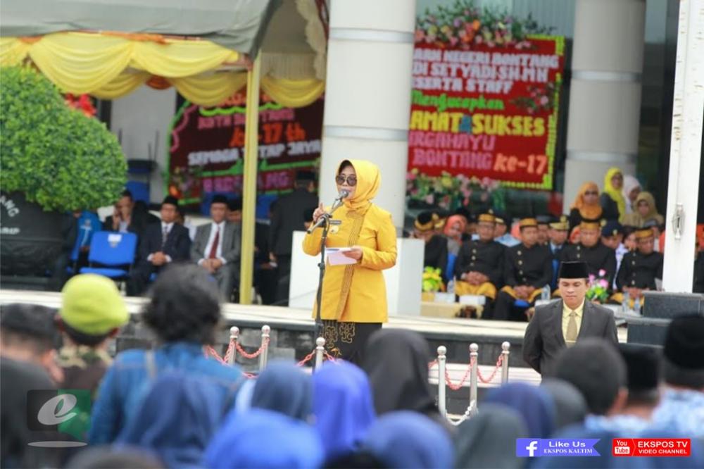 Peringati Dirgahayu Kota Bontang Ke-17, Pemkot Bontang Gelar Upacara