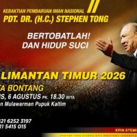 Bontang Jadi Tuan Rumah KPIN Kaltim 2026, Stephen Tong Dijadwalkan Berkhotbah