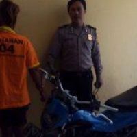 Maling Motor Ditangkap saat Sembunyi di Rumah Kosong